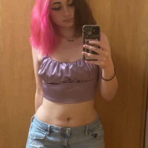 H&M Women's Purple Cropped Tank